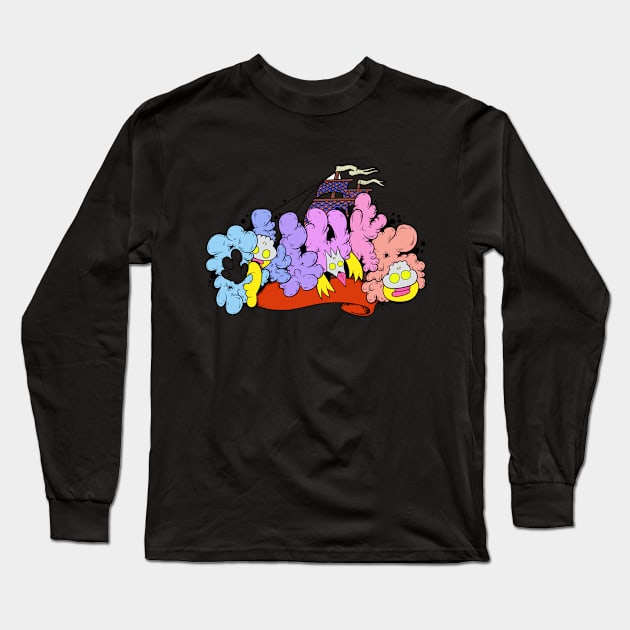 Dope Slluks logo creative illustration Long Sleeve T-Shirt by slluks_shop